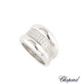 Chopard 18k White Gold La Strada Diamond Set Ring 82/6435-41
